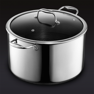 Hexclad Hybrid Stock Pot with Lid, 12-Qt