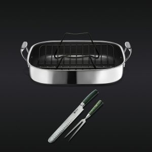 Hexclad Hybrid Roasting Pan & Carving Set