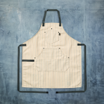 Hexclad Eco Modern Apron (Pinstripe, Cream)